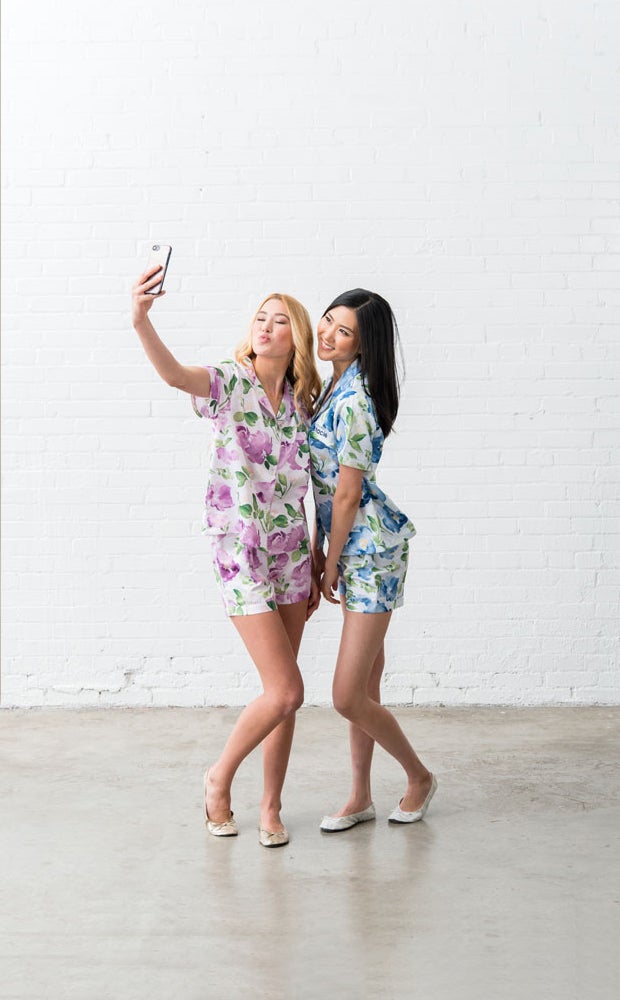 Category Slider - Personalized Floral Satin Pajamas